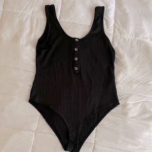 NEW!!! H&M Ripped Bodysuit!! Black 🖤